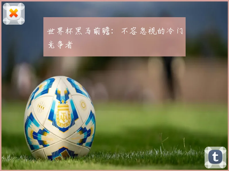 世界杯黑马前瞻:不容忽视的冷门竞争者